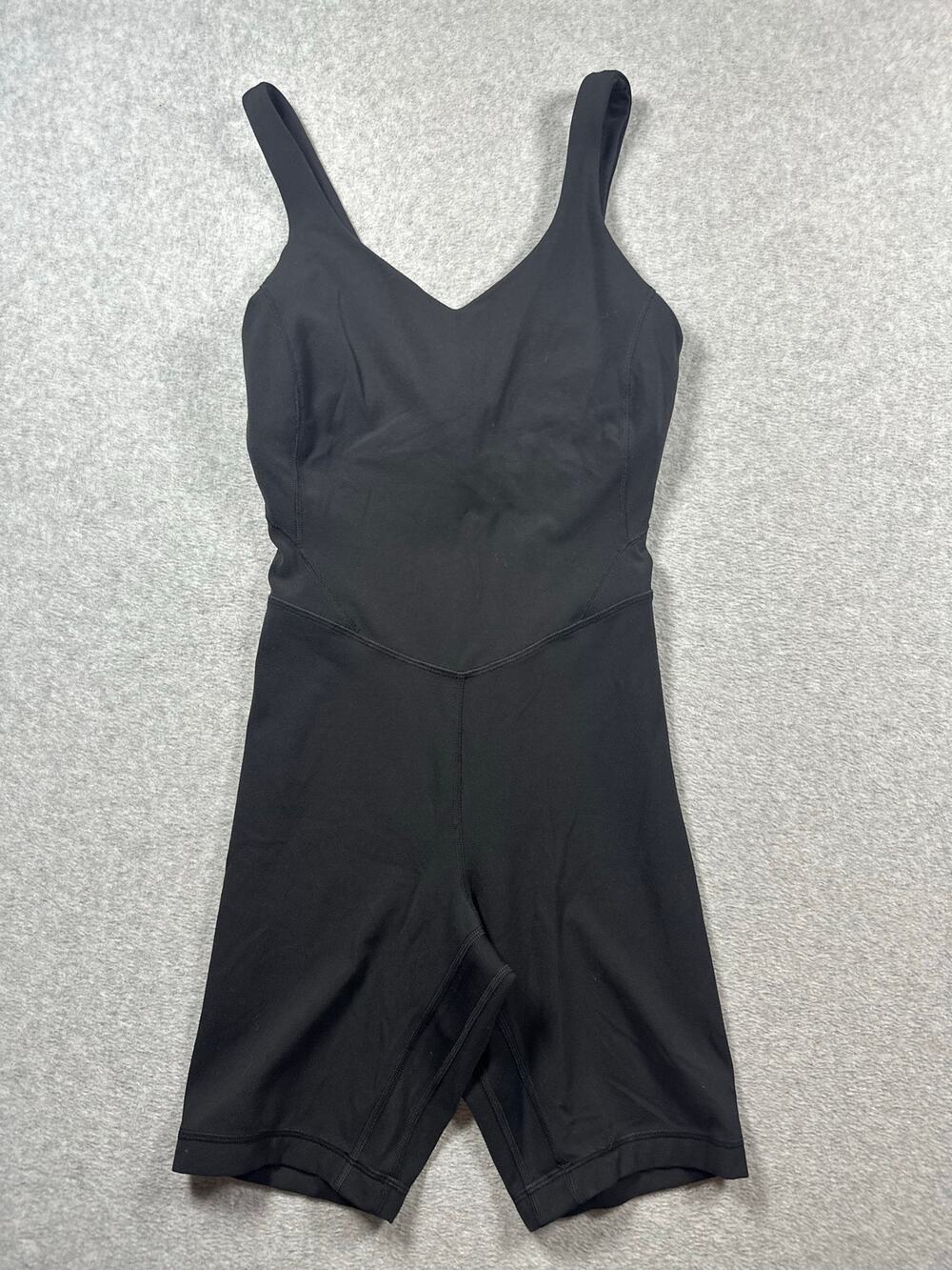 Lululemon Align Nulu Bodysuit One Piece Romper Jumpsuit Women's Size 4 Black